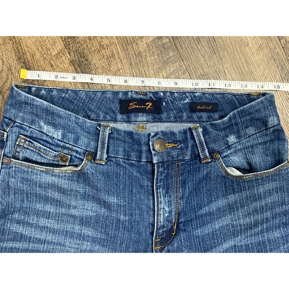 Seven 7 Women's Blue Bootcut Jeans Low Rise Light Wash Sz8 Denim Light - Picture 2 of 9